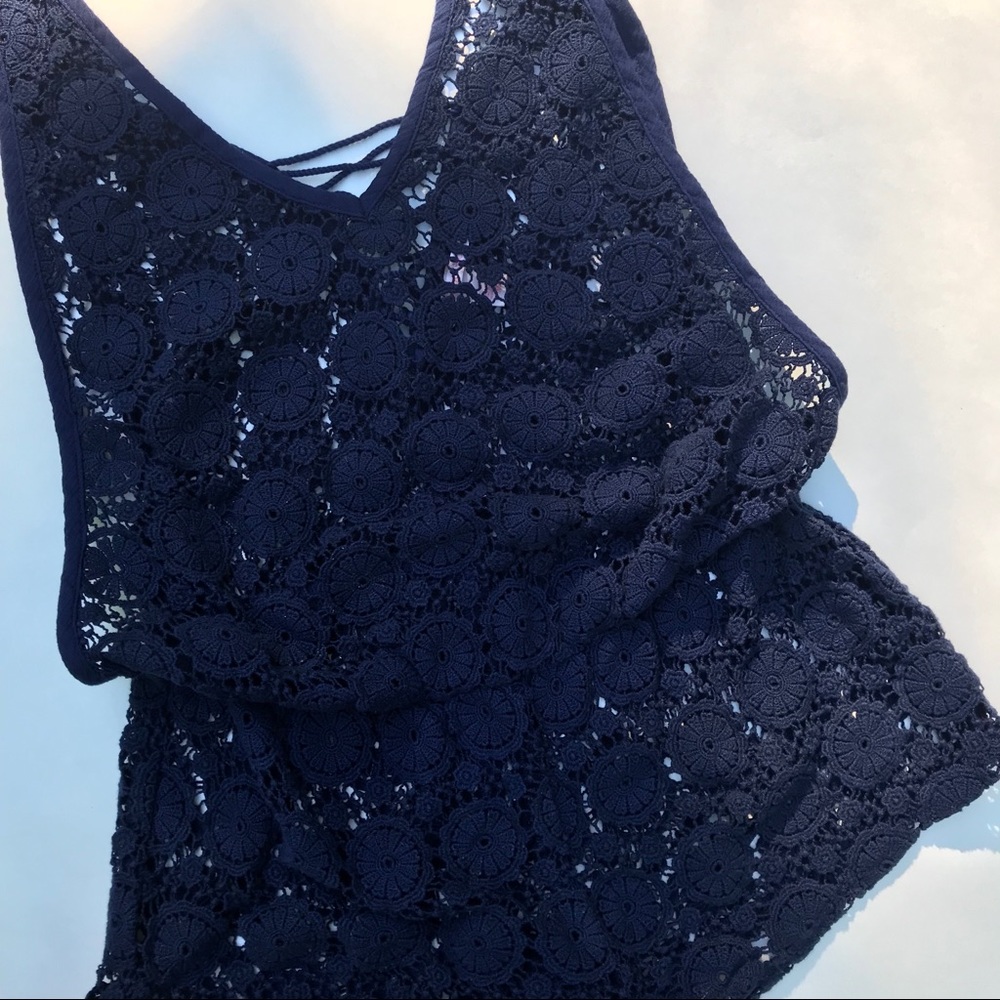 Victoria’s Secret beach swim coverup navy size m